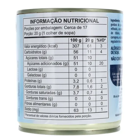 Alimento À Base de Soja Soymilke Sabor Leite Condensado Sem Lactose Lata 330gr 360-12