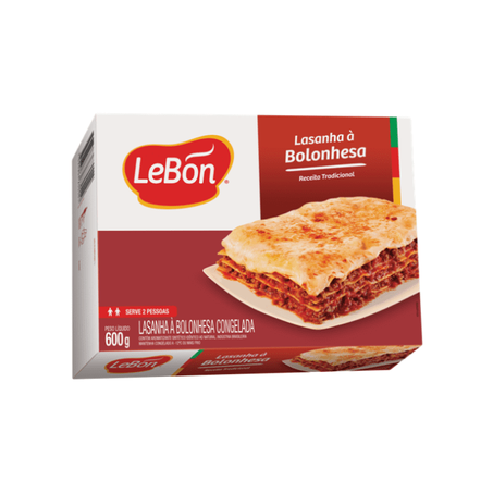 LASANHA BOLONHESA LEBON 600G