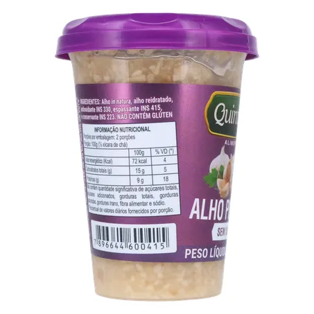 Alho quintaes puro picado 200g 360-29