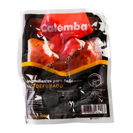 Ingredientes para feijoada calemba defumado