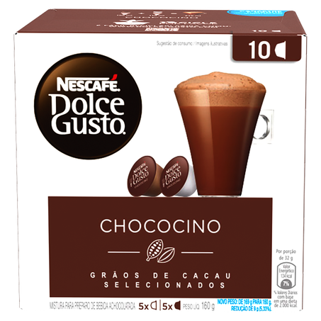 Chococino em Cápsula Nescafé Dolce Gusto Caixa com 10un - 160gr
