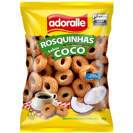 ROSQUINHA ADORALLE COCO 600G