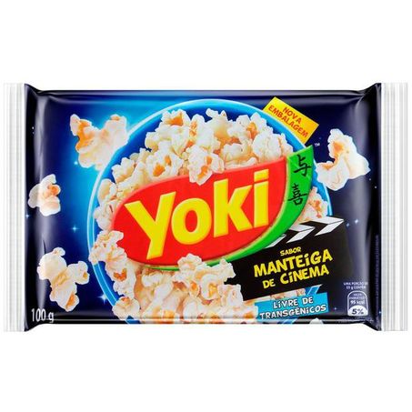 Pipoca micro yoki manteiga cinema 100g