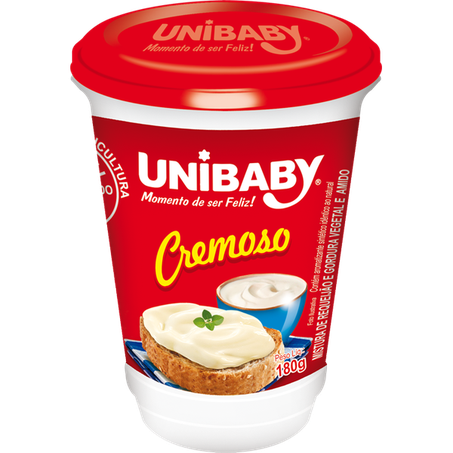Mistura Requeijao Unibaby 180g Cremoso Tradicional