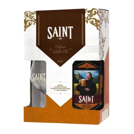 KIT SAINT BIER BELGIAN  600ML + TACA