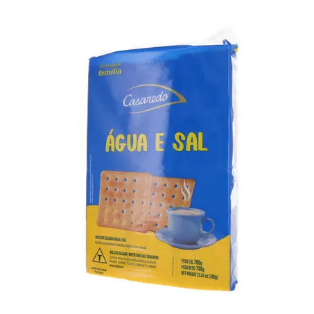 Biscoito água e sal casaredo pacote 700g 360-2
