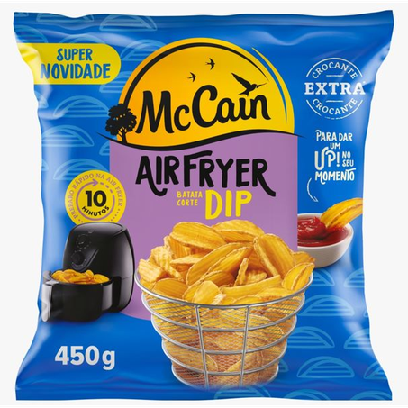 Batata Frita Congelada McCain Air Fryer Dip Extracrocante 450G