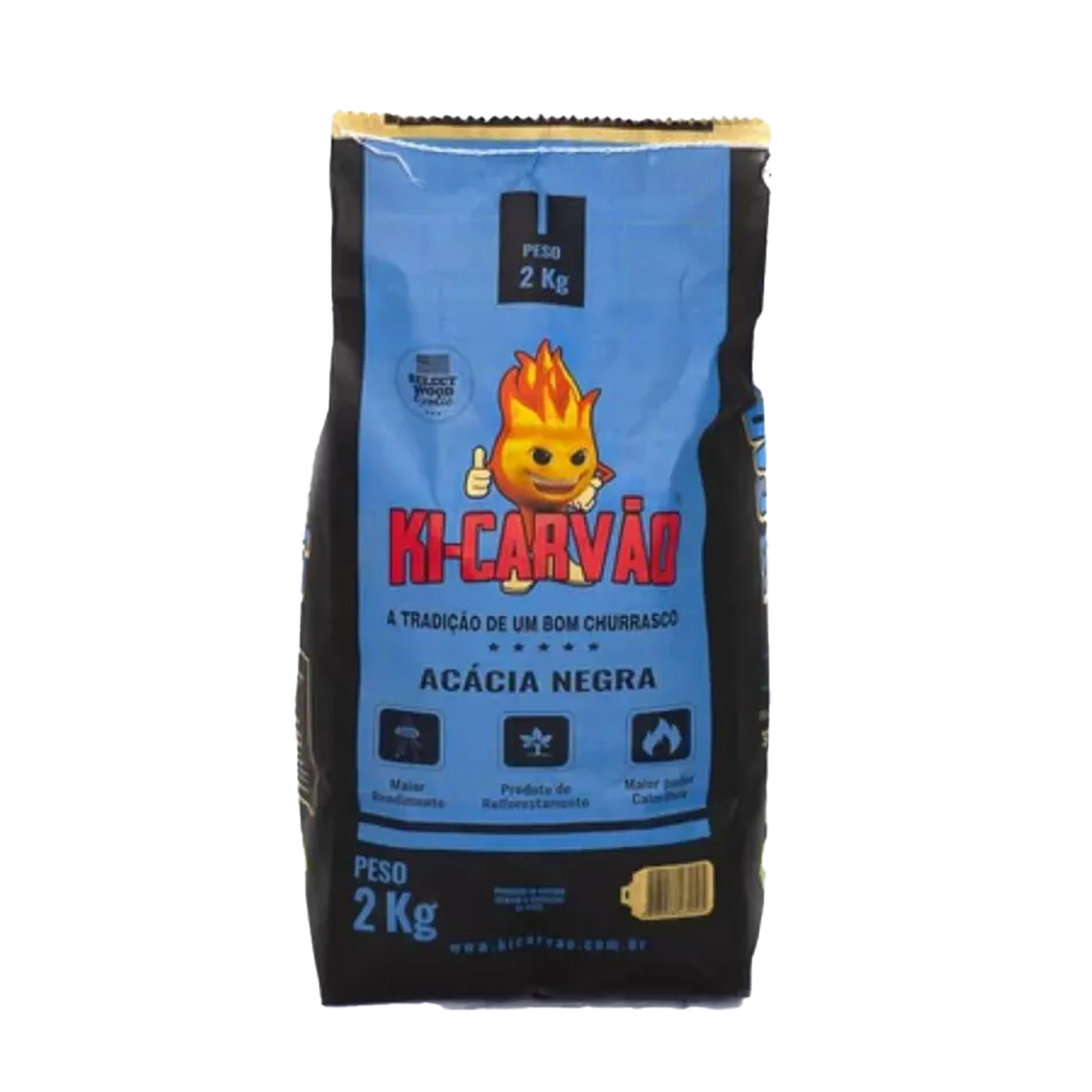 Carvao Ki Carvao Acacia Negra 2kg | Hippo Supermercados