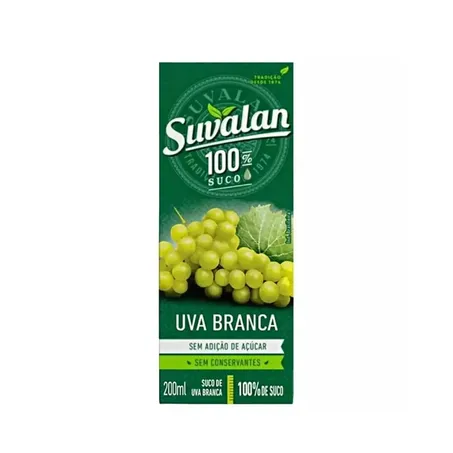 SUCO DE UVA BRANCA 200ML -  SUVALAN