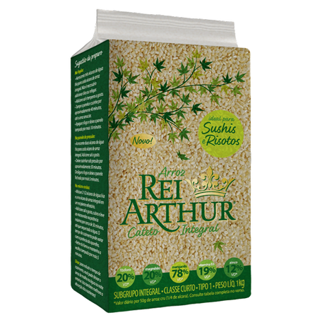 Rei arthur-arroz t-1 1kg cateto integral