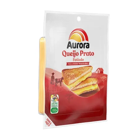 QUEIJO PRATO FATIADO AURORA PACOTE 300G
