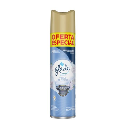 Odorizante de Ambiente Glade Toque de Maciez Frasco Spray 360ml
