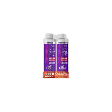 Kit shampoo/condicionador pantenol mel/quinoa gota dourada