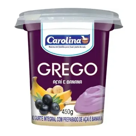 Iogurte Carolina Grego Açaí E Banana 450g