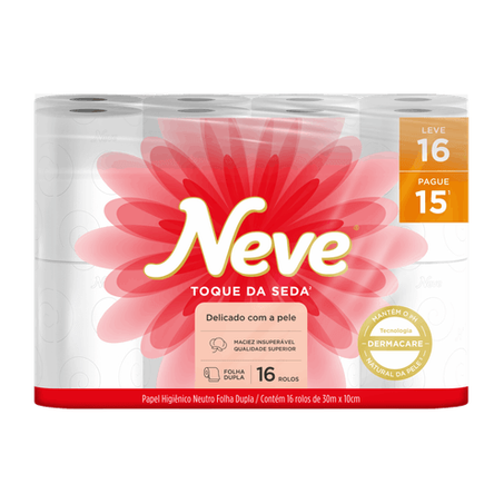 PAPEL HIG NEVE FOLHA DUPLA NEUTRO 16X30MT 