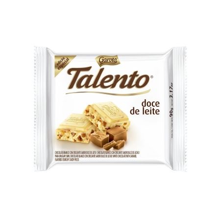Chocolate garoto talento doce de leite 85g