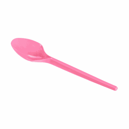COLHER PLAST PRAFESTA C/50  ROSA