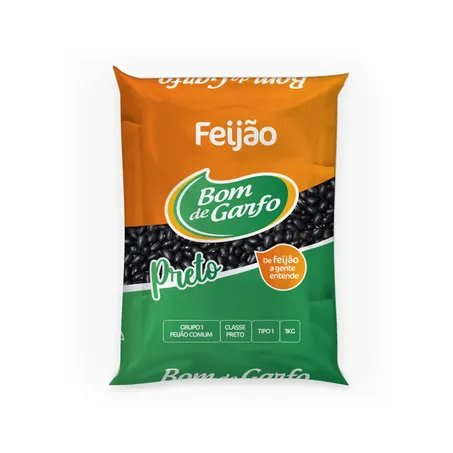 Feijao preto bom de garfo 1kg