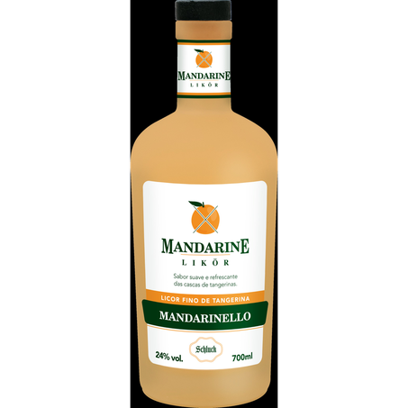 Licor Fino Tangerina Mandarine Likor Garrafa com 700Ml 