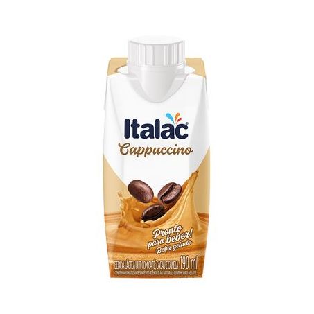 Bebida láctea cappuccino italac 190ml