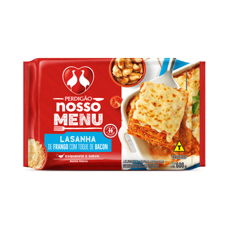 Lasanha perdigao frango c/ bacon 600gr