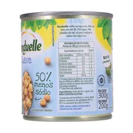 Grao de bico bonduelle suave lt200g 360-6