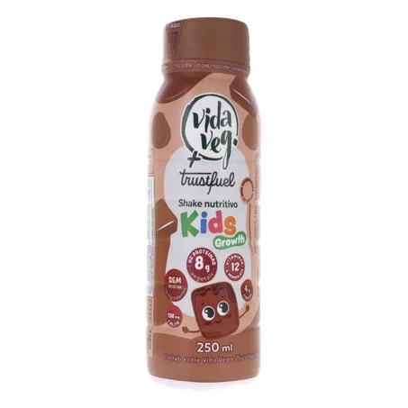 Shake Nutritivo de Chocolate Vida Veg  Trustfuel Kids Growth 250G 360-35