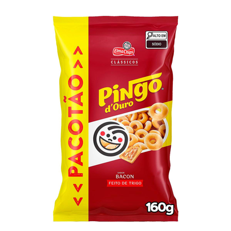 Salgadinho Elma Chips 160g - Pingo dOuro - Bacon