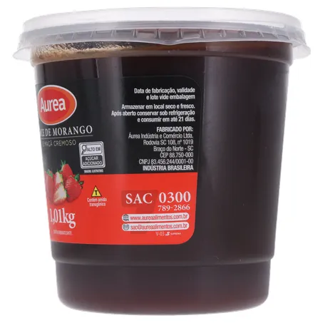 Doce de fruta aurea morango e maça pote 1.01kg 360-6