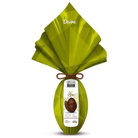 Ovo pascoa divine 100g zero meio amargo