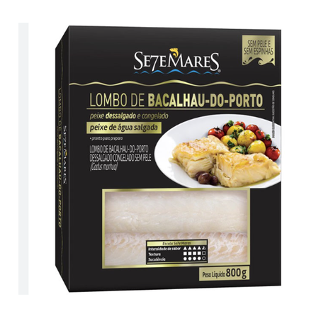 LOMBO BACALHAU SE7E MARES 800G