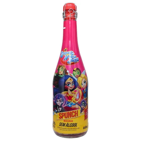 Espumante spunch 660ml zero alcool liga da justica 360-1