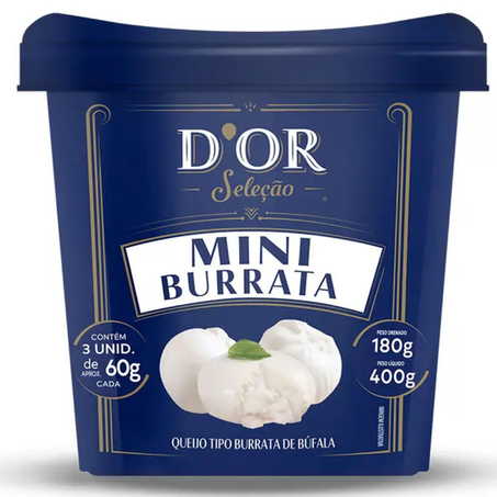 QUEIJO MINI BURRATA DOR SELECAO 180G