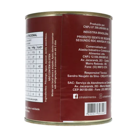 Pessego citral fatias 400g 360-19