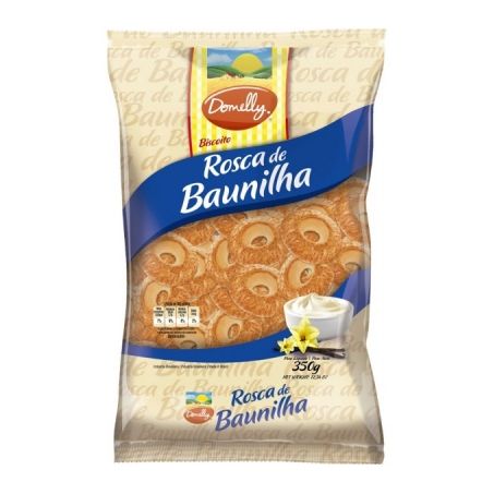 Biscoito Domelly Rosc.baunilha 350G