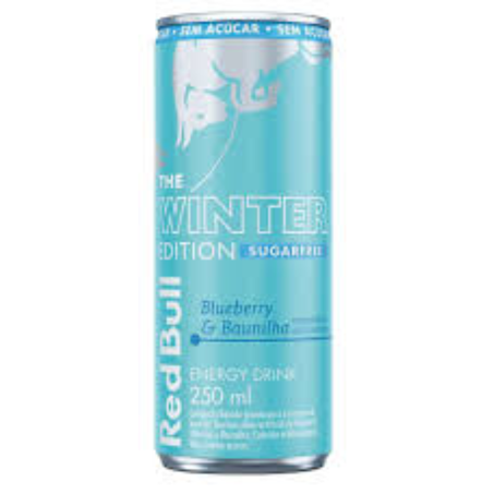 Energetico red bull 250ml lata blueberry e baunilha