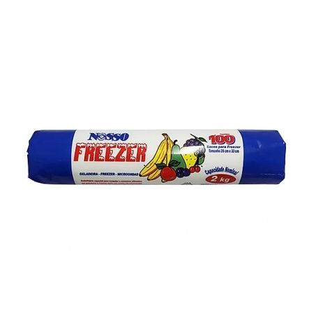 Saco Plástico Nosso Freezer 2kg 20x33cm 100un