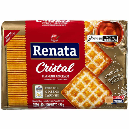 Biscoito renata 420g cristal