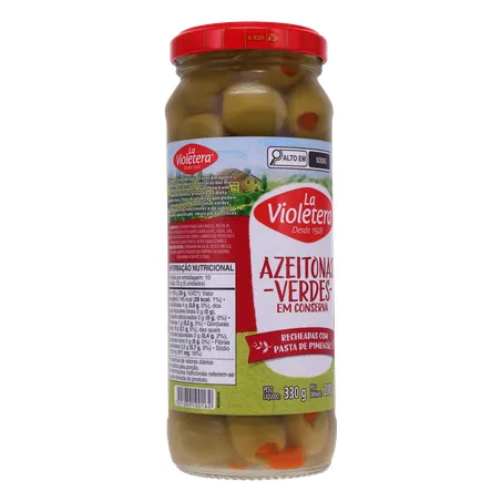 Azeitona Verde La Violetera Pasta de Pimentão Vidro 200G 360-32