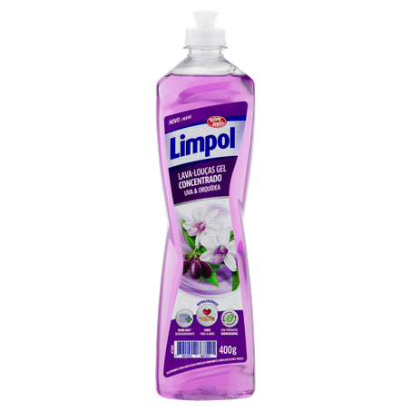 Detergente louças limpol gel uva e orquidea 400g