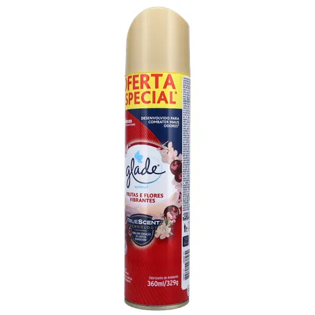 Desodorizador Aerossol Frutas e Flores Vibrantes Glade 360Ml 360-19