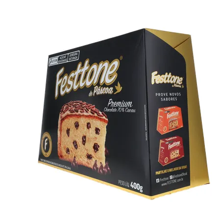 Panettone de Páscoa Festtone Chocolate 70 Cacau 400G 360-5