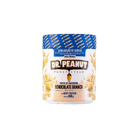 PASTA DE AMENDOIM CHOCOLATE BRANCO DR PEANUT 600 G