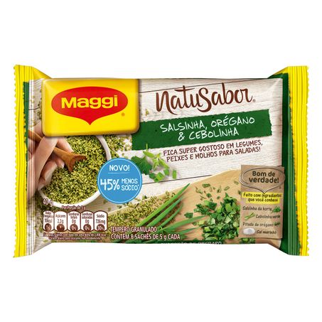 TEMPERO GRANULADO SALSINHA, ORÉGANO & CEBOLINHA MAGGI NATUSABOR