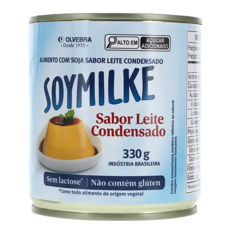 Alimento À Base de Soja Soymilke Sabor Leite Condensado Sem Lactose Lata 330gr 360-1