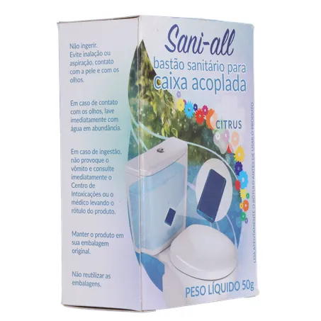 Bastão sanitário sani all citrus caixa acoplada 50g 360-31