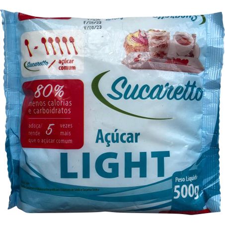 AÇUCAR SUCARETTO 500G LIGHT