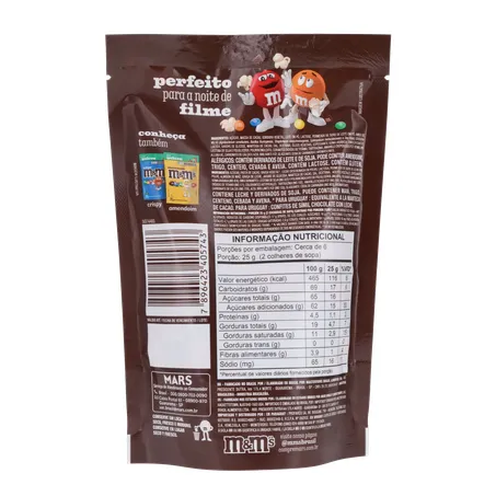 CHOC.M&MS 148G AO LEITE POUCH 360-17