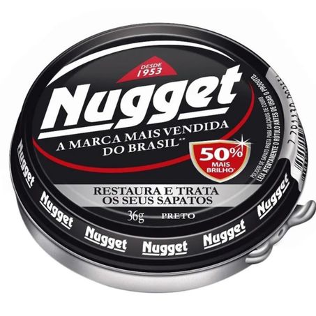 Tinta pasta calcados nugget preto 36g