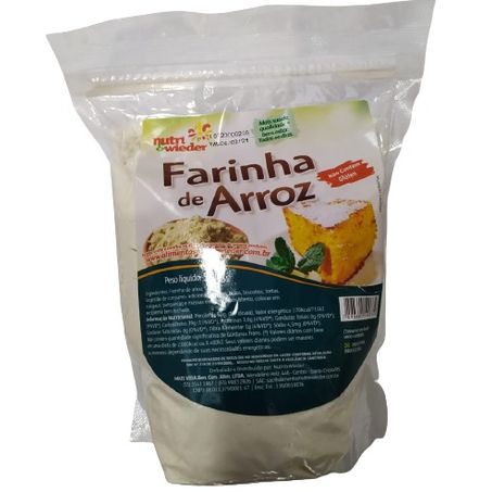 FARINHA DE ARROZ NUTRI & WIEDER 500G